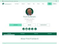 Website Screenshot Rick Kuhblank - Loan Officer