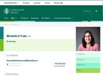 Website Screenshot Michelle D. Tyler, MD