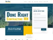 Website Screenshot Done Right Contracting