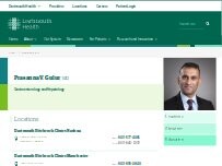 Website Screenshot Prasanna V. Gulur, MD