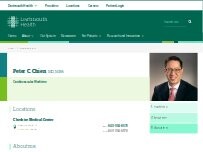 Website Screenshot Peter C. Chien, MD, MBA