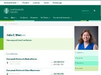 Website Screenshot Julia C. West, MD