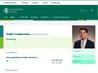 Website Screenshot Todd F. Dombrowski, MD, MS, FACR, FACP