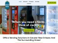 Website Screenshot Jack's Vending Service