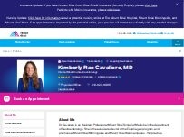 Website Screenshot Kimberly Cavaliere, MD
