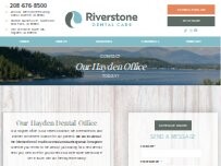 Website Screenshot Riverstone Dental Care