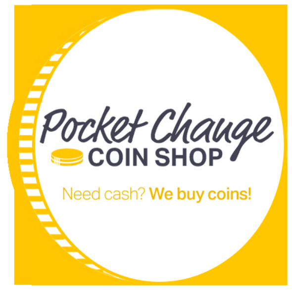 Pocket Change Coin Shop Logo