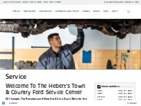 Website Screenshot Hebert's Town & Country Ford Service Department