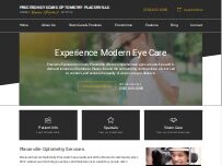 Website Screenshot Precision Eyecare Optometry Placerville