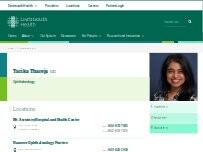 Website Screenshot Tarika Thareja, MD