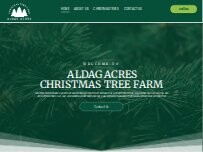 Website Screenshot Aldag Acres Christmas Tree Farm