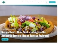 Website Screenshot Hope's Frybread