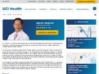 Website Screenshot Warren A. Chow, MD