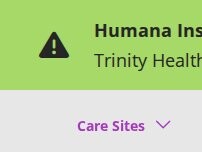 Website Screenshot Trinity Health IHA Urgent Care - Chelsea