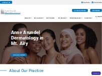 Website Screenshot Anne Arundel Dermatology - Mt. Airy