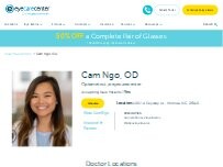 Website Screenshot Cam Ngo, O.D.