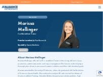Website Screenshot Marissa Mellinger, ATC