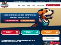Website Screenshot Patriot Heating, Air & Fuel Oil