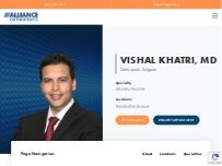 Website Screenshot Vishal Khatri, MD