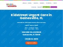 Website Screenshot KidsStreet Urgent Care
