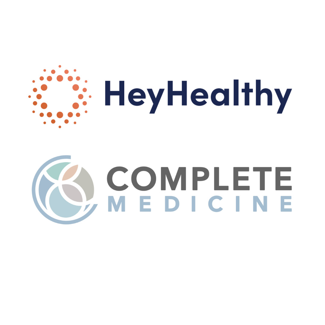 Complete Medicine & HeyHealthy: Arti Thangudu, MD; Vidhya Illuri, MD; Munira Mehta, DO Logo