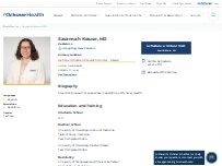 Website Screenshot Savannah Krause, MD