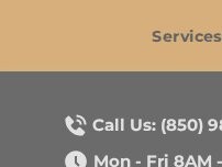 Website Screenshot Garage 850 Pensacola