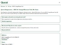 Website Screenshot Quest Diagnostics