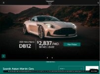 Website Screenshot Aston Martin Dallas