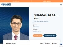 Website Screenshot Shaigan Iqbal, MD