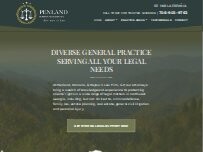 Website Screenshot Penland, Romans, & Rayburn Law Firm, GP