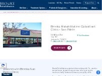 Website Screenshot Brooks Rehabilitation Outpatient Clinic - San Pablo