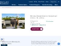 Website Screenshot Brooks Rehabilitation Outpatient Clinic - St. Johns