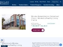 Website Screenshot Brooks Rehabilitation Outpatient Clinic - Riverside Healthy Living Center