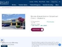 Website Screenshot Brooks Rehabilitation Outpatient Clinic - Westside