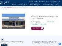 Website Screenshot Brooks Rehabilitation Outpatient Clinic - Ortega