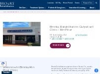 Website Screenshot Brooks Rehabilitation Outpatient Clinic - Rio Pinar