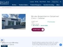 Website Screenshot Brooks Rehabilitation Outpatient Clinic - Callahan