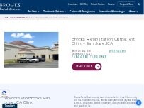 Website Screenshot Brooks Rehabilitation Outpatient Clinic - San Jose