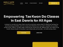 Website Screenshot Mid-Cape Tae Kwon Do