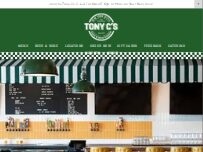 Website Screenshot Tony C's Pizza & Beer Garden - Anderson Lane