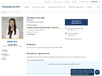 Website Screenshot Jennifer Lim, MD
