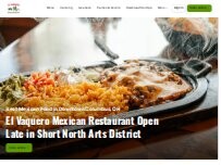Website Screenshot El Vaquero Mexican Restaurant