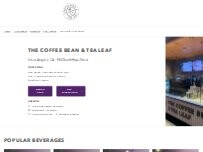 Website Screenshot The Coffee Bean & Tea Leaf