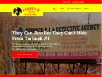 Website Screenshot Tarbuck P.I. & Associates Detective Agency