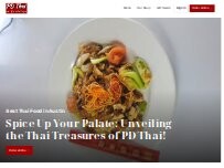 Website Screenshot PD Thai Restaurant
