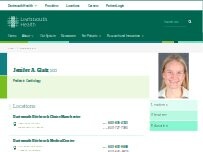 Website Screenshot Jenifer A. Glatz, MD