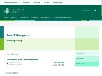 Website Screenshot Peter T. Georges, MD