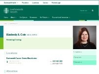 Website Screenshot Kimberly A. Cote, MSN, APRN