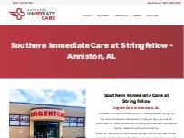 Website Screenshot Southern Immediate Care at Stringfellow
